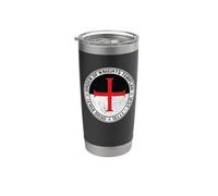 Sello de la bandera de la Orden de los Caballeros Templarios Vaso térmico de acero inoxidable de doble pared