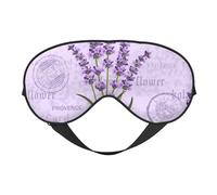 Sello de lavanda, Cubreojos completos Antifaz bloqueador de luz Antifaz para dormir Antifaz suave con los ojos vendados Noche