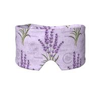 Sello de lavanda,Máscara para ojos con bloqueo de luz y protección ocular completa para dormir, orejeras y ojos.