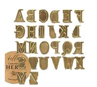 Sello De Leña - Juego De Impresión De Caracteres De Latón, Equipo De Marca De Grabado Térmico | Kit De Estampado De Madera De Cobre Con Cabezales De Marcado De Símbolos Numéricos, Accesorios De Artesa