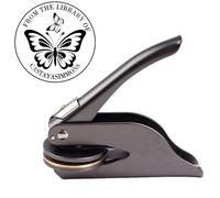 Sello De Libro En Relieve Personalizado De La Biblioteca De Sello De Sello En Relieve Para Libros De Biblioteca Personalizado Sello gofrado Exlibris personalizado