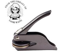 Sello De Libro En Relieve Personalizado De La Biblioteca De Sello De Sello En Relieve Para Libros De Biblioteca Personalizado Sello gofrado Exlibris personalizado