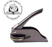 Sello De Libro En Relieve Personalizado De La Biblioteca De Sello De Sello En Relieve Para Libros De Biblioteca Personalizado Sello gofrado Exlibris personalizado