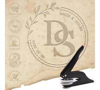 Sello De Libros En Relieve Personalizado, Sello Libros Relieve Personalizado En Seco Para Libros Ex Libris de Relieve Portátil Para Bibliotecas Bodas Sobres Y Libros