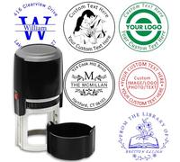 Sello de Logotipo Personalizado Sellos Fotográficos Personalizados Sello de Goma Autoentintable con Nombre Texto Crea tu Propio Sello