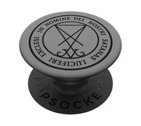 Sello de Lucifer Infierno Wicca Satán Brujería 666 Diablo PopSockets PopGrip Adhesivo
