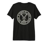 Sello de Lucifer Infierno Wicca Satán Brujería Diablo 666 Camiseta Premium