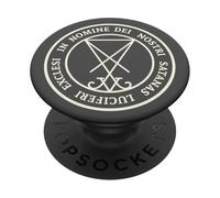 Sello de Lucifer Infierno Wicca Satán Brujería Diablo 666 PopSockets PopGrip Adhesivo