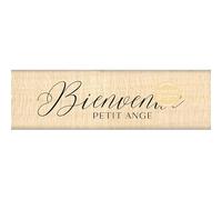 Sello de madera BIENVENIDO PEQUEÑO ANGEL