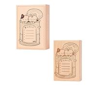 Sello de madera para manualidades, diseño de gatitos, animales, para álbumes de recortes, diario, planificador, cuaderno, estampado creativo