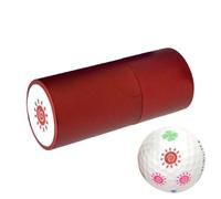 Sello de marcador de pelota de golf, almohadilla de pelota de golf divertida,Sello de tinta de golf de metal impermeable -Marcador fotosensible no es fácil de decolorar, secado rápido para una
