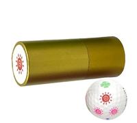 Sello de marcador de pelota de golf, almohadilla de pelota de golf divertida,Sello de tinta de golf de metal impermeable -Marcador fotosensible no es fácil de decolorar, secado rápido para una