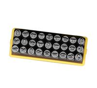 Sello de metal con números/letras de 3 mm, herramienta de perforación de cuero para hacer joyas en relieve de cuero, juego de sellos de números y letras de acero