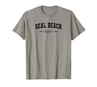 Sello de Nombre Original de Seal Beach California Retro Hometown Camiseta