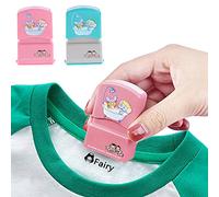 Sello de nombre personalizado autoentintado DIY para niños Nombre del estudiante Capítulo de ropa Personalizado No es fácil de desvanecer Etiqueta del nombre del niño: puede elegir género y color