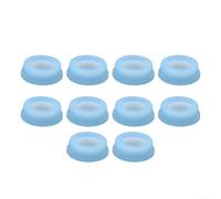 Sello de núcleo de válvula de silicona, 10 unidades para prevención de fugas, adecuado para instalaciones de fontanería y grifo de agua caliente y fría (azul)