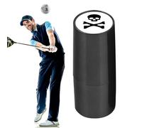 Sello de pelota de golf pequeño, 53 x 19 mm, accesorios de juego, identificación rápida para tus pelotas de partido, perfecto para sellos compactos y versátiles, negro