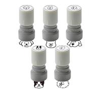Sello de perro - 5 plantillas de manualidades con patrón de perro, sellos divertidos, herramienta de impresión de tinta canina, decoración de páginas de álbumes de recortes, manualidades, base de