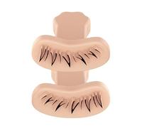 Sello de pestañas inferiores,Sello de pestañas postizas,Herramienta de maquillaje portátil con sello de pestañas de silicona - Sello de pestañas de imitación de sensación natural para salón de belleza