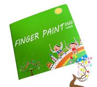 Sello de pintura para niños: de impresión divertida, paleta de pigmentos que se puede limpiar, accesorios de aprendizaje manual, juego de creación nómada, desarrollo de la coordinación visual | G