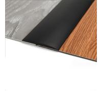 Sello de puerta ecológico resistente a la intemperie con tiras de transición de PVC, ideal para proyectos de renovación del hogar, 1 metro (negro-5 cm)