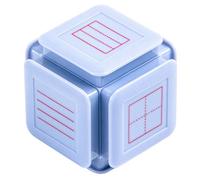 Sello de Reloj Educativo de Seis Lados para NiñOs Juguete de Ayuda para EnseñAnza Reconocimiento de Aprendizaje Sello de CuadríCula de Caracteres