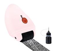 Sello de robo de identidad, defensor de datos, kit ancho de sello de rodillo de protección contra robo de identidad, seguridad de apagón de identificación confidencial segura (rosa)