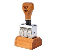 Sello de Rodillo de Número de Dígito, Sello de Fecha de Madera, Sello de Rueda Rodante, Fuente Vintage para DIY, Sello de Tinta para álbum de Recortes, Decoración Artística