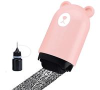 Sello de rodillo de protección contra robo de identidad, sello de rodillo de protección Sello de seguridad de rodillo ancho para seguridad de apagón de identificación confidencial segura (rosa)