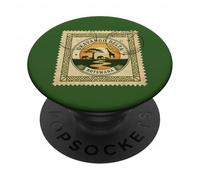 Sello de Safari Africano del Delta del Okavango Botswana Vintage PopSockets PopGrip Adhesivo