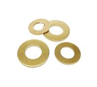 Sello de sello de bronce plano 20/50/100 piezas M2-M12 Almohadilla de junta de arandela plana de latón dorado Varios tamaños(50pcs M6x12x1m)