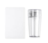 Sello de silicona para uñas - Sello de gelatina de silicona transparente | Sello de silicona para uñas francesas | Sello de uñas transparente | Nuevas decoraciones de uñas se adaptan a la mayoría de