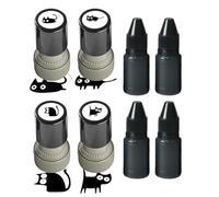 Sello De Tinta Con Estampado De Gato,Materiales Scrapbooking Diy - Sellos De Gatito Autotintados - Para Scrapbooking Tarjetas Diario Planificador Cuaderno Sobre Profesores Mujeres Estudiantes Niños Am
