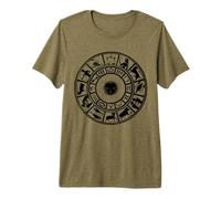 Sello de un círculo Zodiacal astrológico 1 - Fan Fun Camiseta Premium