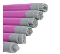 Sello de uñas - Sello de silicona | Sello de manicura francesa | Sello de flores de uñas | Herramienta de sello de arte de uñas para niñas | Kit de bolígrafos para mujeres | Bolígrafos de decoración