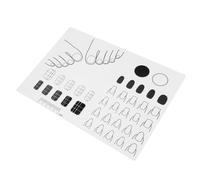 Sello de uñas, tapete de maquillaje, reposamanos para uñas, protector de manicura portátil, herramientas de manicura de uñas, alfombrilla de estampado, guía de calcomanías de uñas para impresión de