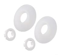 Sello de válvula de descarga de inodoro para Ideal Standard SV01967, repuesto de reparación compatible, clip de hoja de sellado de 2 a 4 piezas (blanco-2 piezas)
