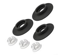 Sello de válvula de descarga de repuesto para Ideal Standard SV01967 - para arandela de goma duradera, estilo rosquilla, paquete de 3 piezas de cisterna (negro)
