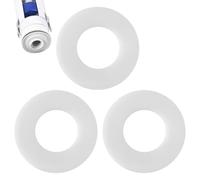 Sello de válvula de descarga, paquete de 3 sellos de válvula de descarga estándar de silicona blanca ideal para SV01967, kit de repuesto de sello de cisterna de inodoro, compatible con arandela de