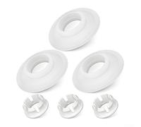 Sello de válvula de descarga para Ideal Standard SV01967, paquete de 3 anillos de repuesto de silicona para válvula de drenaje, opciones blancas y negras, reparación del hogar (blanco)