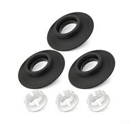 Sello de válvula de descarga para Ideal Standard SV01967, paquete de 3 anillos de repuesto de silicona para válvula de drenaje, opciones blancas y negras, reparación del hogar (negro)