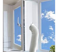 Sello de ventana universal de 300cm - Kit Ventana Aire Acondicionado Portatil con cremallera, kit de ventanaportátil para aire acondicionado y secadora de muebles y Secadores Portátiles, Impermeable