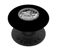 Sello de Viaje Vintage de Edimburgo, Escocia, Reino Unido PopSockets PopGrip Adhesivo