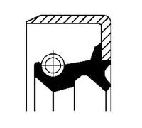 Sello del cubo de la rueda Eje delantero NBR (caucho nitril butadieno) 01002880B