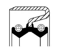 Sello del cubo de la rueda Eje delantero NBR (caucho nitril butadieno) 12014157B