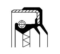 Sello del cubo de la rueda Eje trasero FPM (caucho fluroado) 01017013B CORTECO