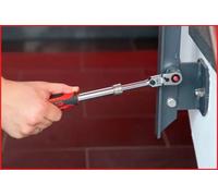 KS Tools Chicharra reversible 914.1220 1/2" SlimPOWER Acero cromo-vanadio