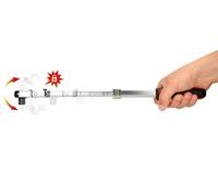 KS Tools 914.1420 Carraca reversible telescópica y articulada SlimPOWER de 1/4", 72 dientes