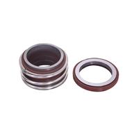 Sello del eje de la bomba Cubierta de piscina repuesto sello eje, serie MB1 MG1/109, mecánico, resorte único for bomba agua(Dark brown,38mm)