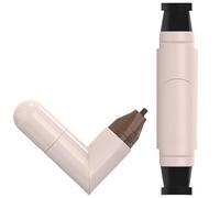 Sello Delineador de Ojos Impermeable de Doble Punta, Plantilla de Maquillaje de Ala para Mujeres, Secado Rápido y Resistente al Sudor, Ideal para Viajes, Bodas y Citas (Marrón)